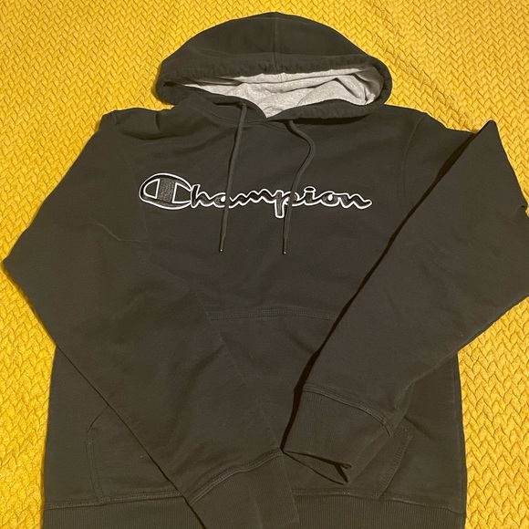 Men’s Black Champion Hoodie - Picture 1 of 4